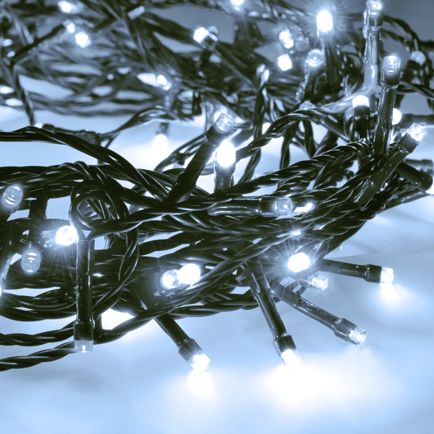 Brilagi - Cadena LED de Navidad para exteriores 200xLED/8 funkcí 23 m IP44 blanco frío