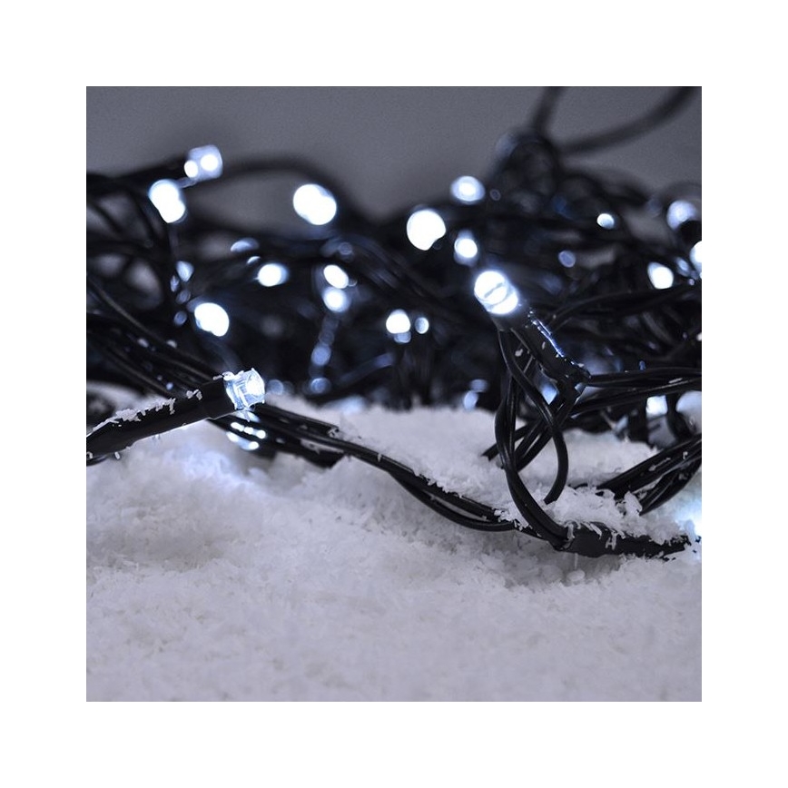 Brilagi - Cadena LED de Navidad para exteriores 200xLED/8 funkcí 23 m IP44 blanco frío