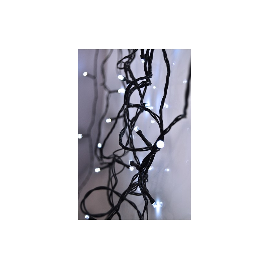 Brilagi - Cadena LED de Navidad para exteriores 200xLED/8 funkcí 23 m IP44 blanco frío