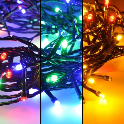 Brilagi - Cadena LED de Navidad para exteriores 200xLED/8 funkcí 23 m IP44 multicolor