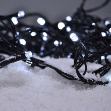 Brilagi - Cadena LED de Navidad para exteriores 500xLED/8 funciones 55m IP44 blanco frío