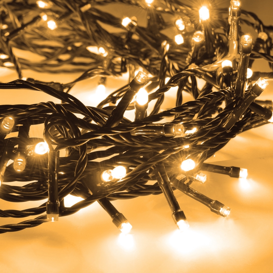 Brilagi - Cadena LED de Navidad para exteriores 700xLED/8 funciones 75m IP44 blanco cálido