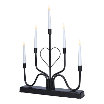 Brilagi - Candelabro LED de Navidad LED/2xAA negro