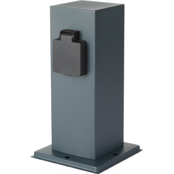 Brilagi - Columna de enchufes para exterior PILLAR 1Z SCHUKO 230V IP44 antracita