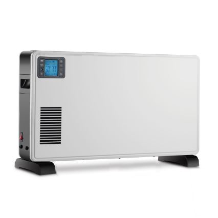 Brilagi - Convector eléctrico 1000/1300/2300W LCD/temporizador/TURBO/termostato blanco + CR