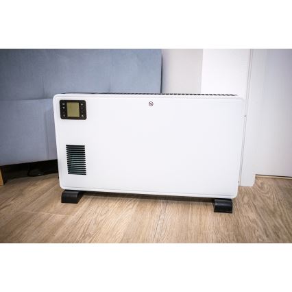 Brilagi - Convector eléctrico 1000/1300/2300W LCD/temporizador/TURBO/termostato blanco + CR