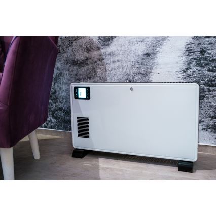 Brilagi - Convector eléctrico 1000/1300/2300W LCD/temporizador/TURBO/termostato blanco + CR