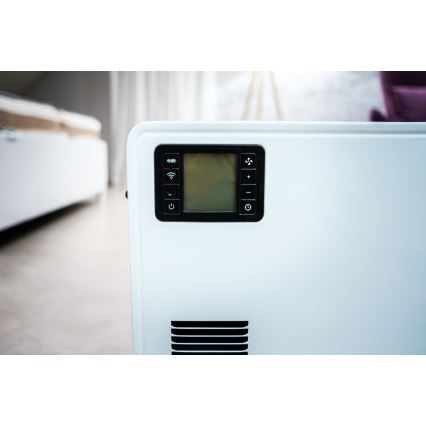 Brilagi - Convector eléctrico 1000/1300/2300W LCD/temporizador/TURBO/termostato blanco + CR