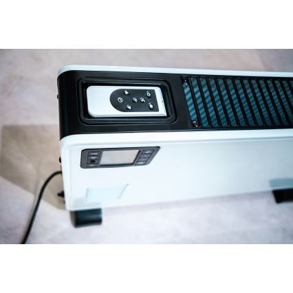 Brilagi - Convector eléctrico 1000/1300/2300W LCD/temporizador/TURBO/termostato blanco + CR