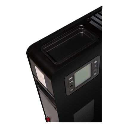 Brilagi - Convector eléctrico 1000/1300/2300W LCD/temporizador/TURBO/termostato negro + control remoto