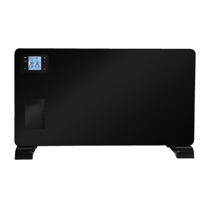 Brilagi - Convector eléctrico 1000/1300/2300W LCD/temporizador/TURBO/termostato negro + CR