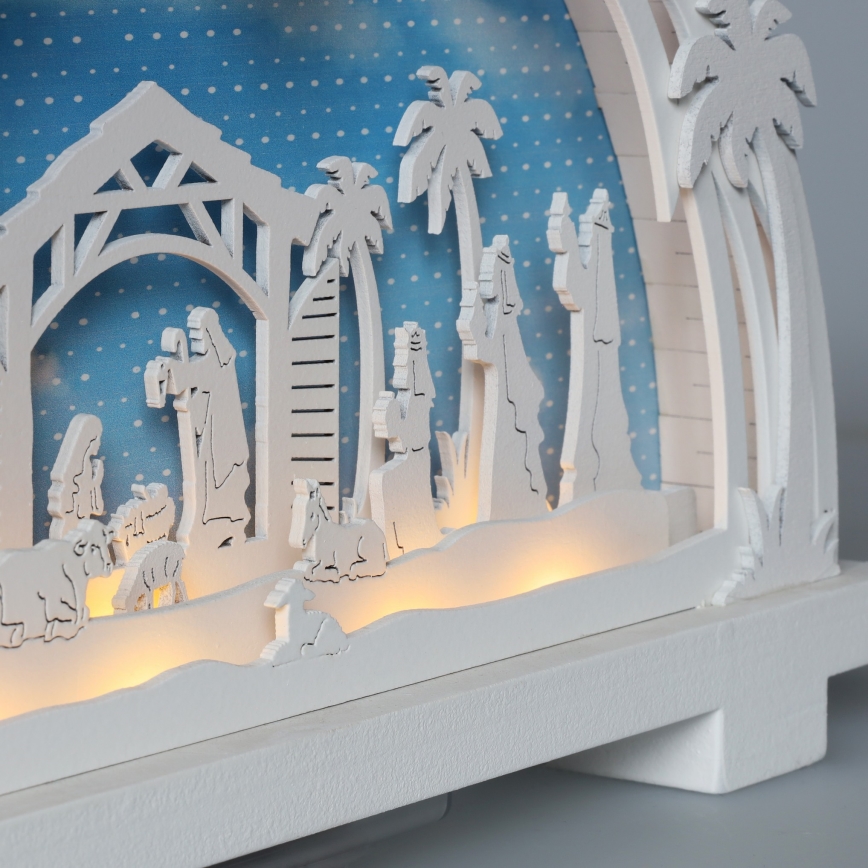 Brilagi - Decoración navideña LED LED/2xAA belén