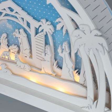 Brilagi - Decoración navideña LED LED/2xAA belén