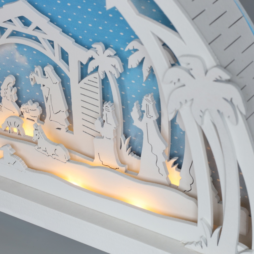 Brilagi - Decoración navideña LED LED/2xAA belén
