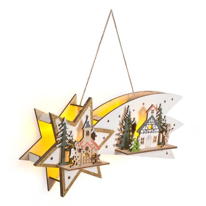 Brilagi - Decoración navideña LED LED/2xAA cometa