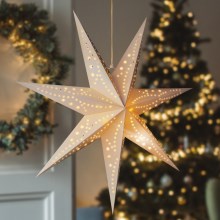 Brilagi - Decoración navideña LED LED/2xAA estrella blanco cálido