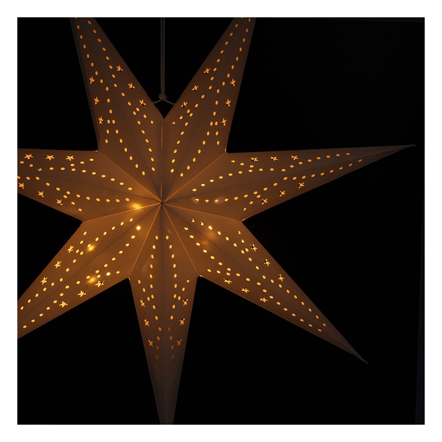 Brilagi - Decoración navideña LED LED/2xAA estrella blanco cálido