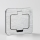Brilagi - Enchufe de suelo empotrable de exterior IP55 rectangular cromo mate