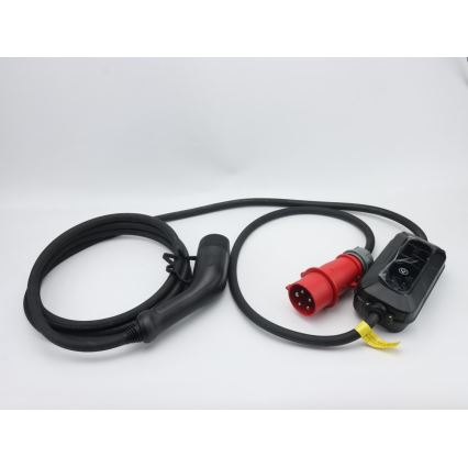Brilagi - Estación de carga para coches eléctricos FAST AC Tipo 2 16A/380V 11kW + enchufe 230V, 3,7kW 5m + estuche