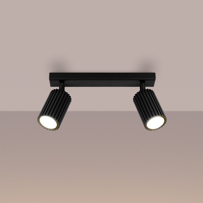 Brilagi - Foco CRESTO 2xGU10/10W/230V negro