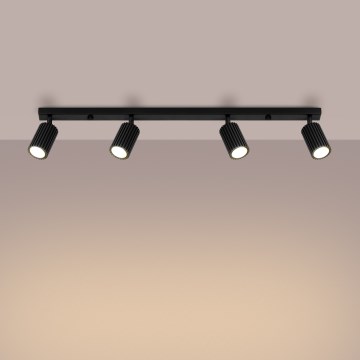 Brilagi - Foco CRESTO 4xGU10/10W/230V negro