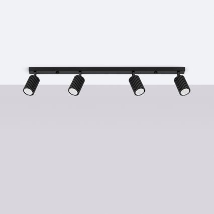 Brilagi - Foco CRESTO 4xGU10/10W/230V negro