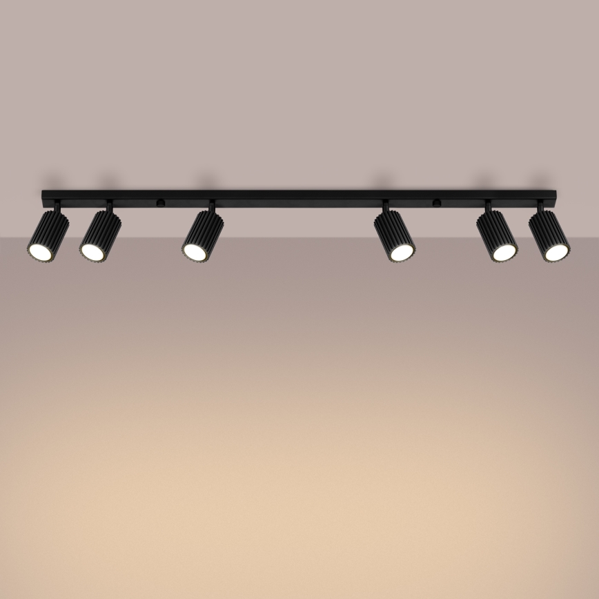 Brilagi - Foco CRESTO 6xGU10/10W/230V negro