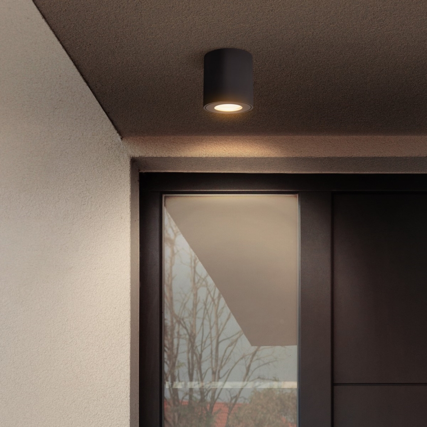 Brilagi - Foco de baño MIA 1xGU10/30W/230V 84x80 mm negro IP54
