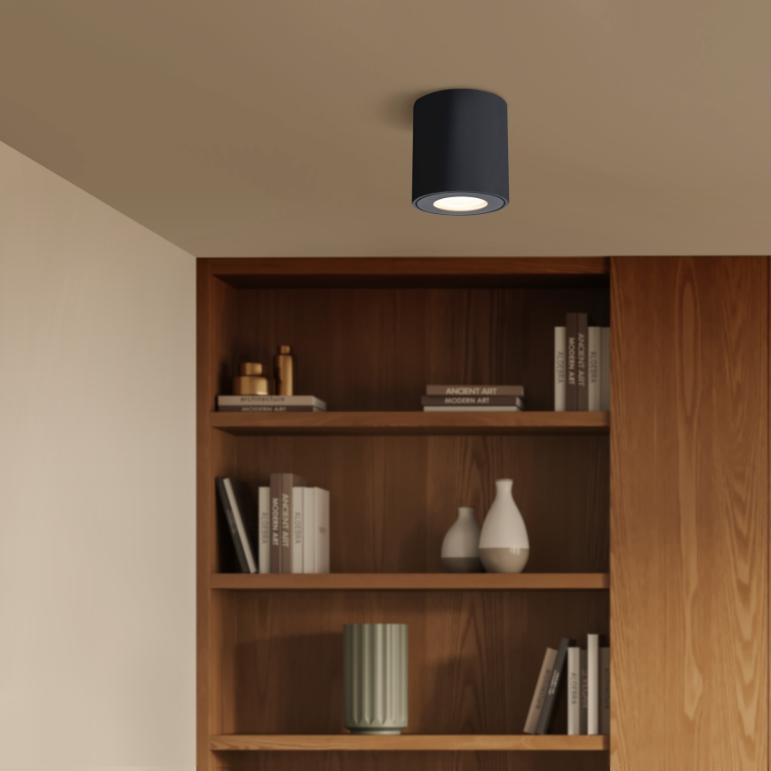 Brilagi - Foco de baño MIA 1xGU10/30W/230V 84x80 mm negro IP54