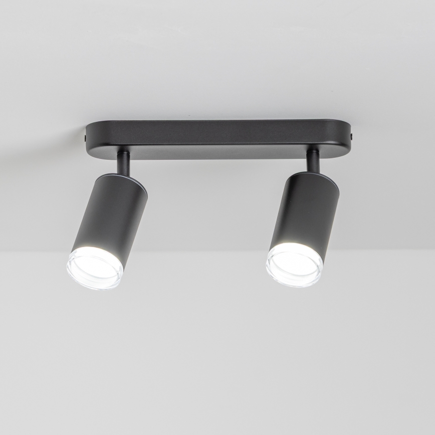 Brilagi - Foco de baño SELE 2xGU10/30W/230V IP44 negro