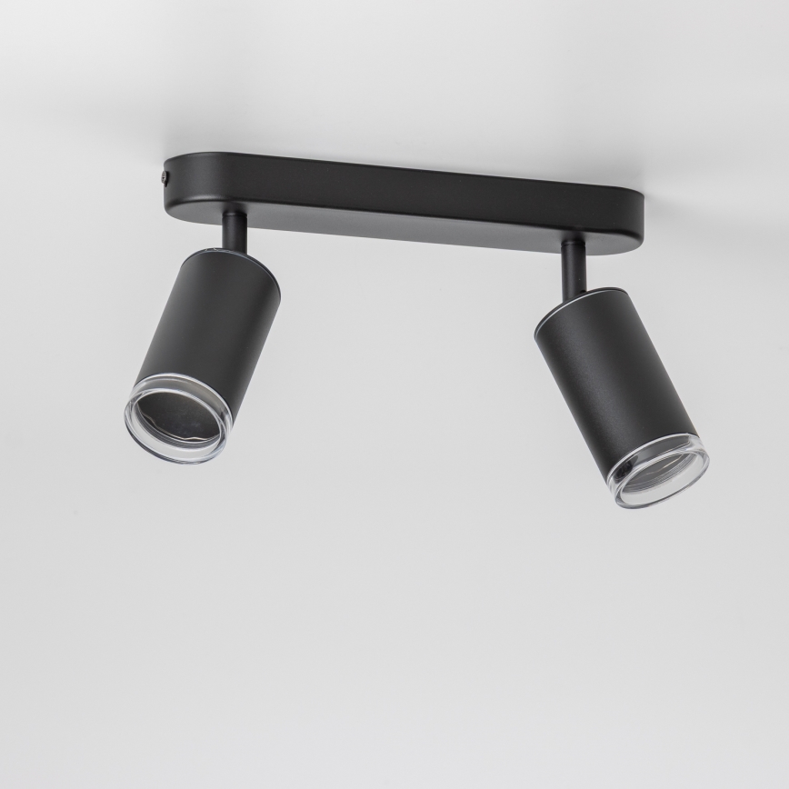 Brilagi - Foco de baño SELE 2xGU10/30W/230V IP44 negro