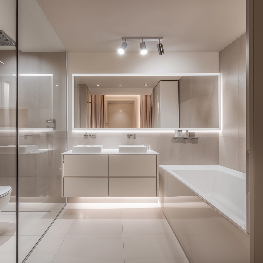 Brilagi - Foco de baño SELE 3xGU10/30W/230V IP44 cromo brillante