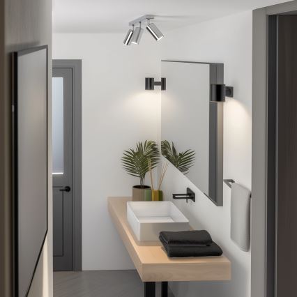 Brilagi - Foco de baño SELE 3xGU10/30W/230V IP44 cromo brillante