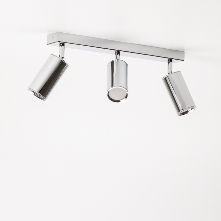 Brilagi - Foco de baño SELE 3xGU10/30W/230V IP44 cromo brillante