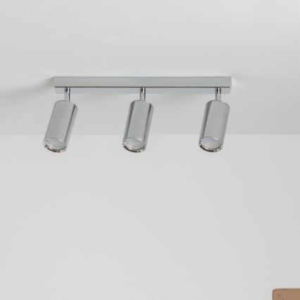 Brilagi - Foco de baño SELE 3xGU10/30W/230V IP44 cromo brillante