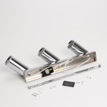 Brilagi - Foco de baño SELE 3xGU10/30W/230V IP44 cromo brillante