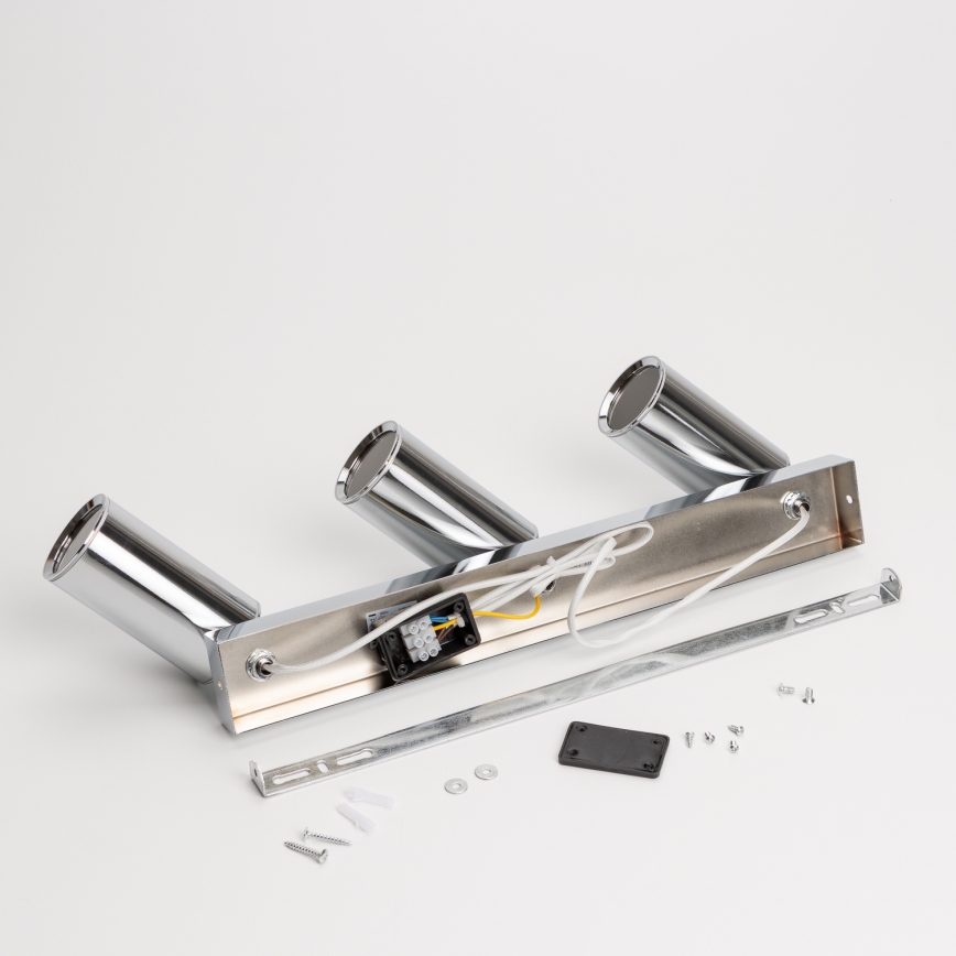 Brilagi - Foco de baño SELE 3xGU10/30W/230V IP44 cromo brillante