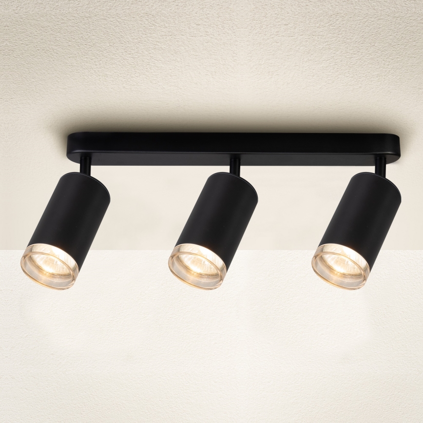 Brilagi - Foco de baño SELE 3xGU10/30W/230V IP44 negro
