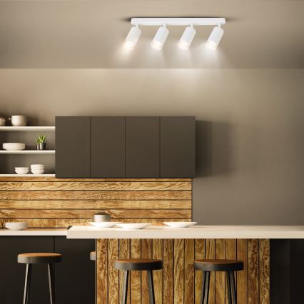 Brilagi - Foco de baño SELE 4xGU10/30W/230V IP44 blanco