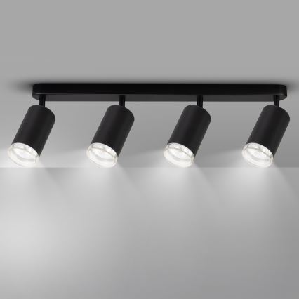 Brilagi - Foco de baño SELE 4xGU10/30W/230V IP44 negro