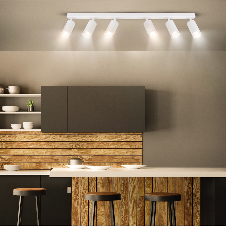 Brilagi - Foco de baño SELE 6xGU10/30W/230V IP44 blanco