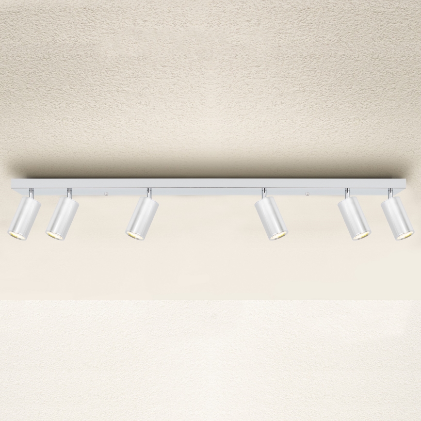 Brilagi - Foco de baño SELE 6xGU10/30W/230V IP44 cromo brillante