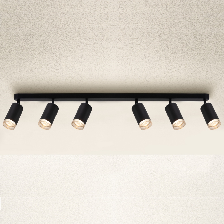 Brilagi - Foco de baño SELE 6xGU10/30W/230V IP44 negro