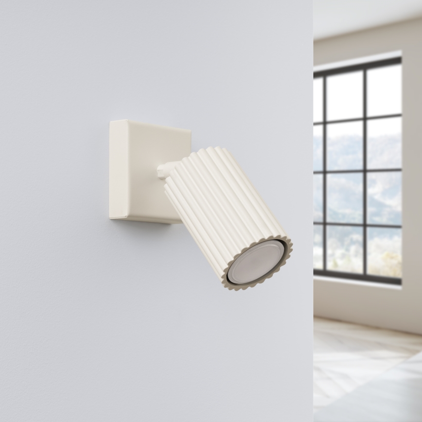 Brilagi - Foco de pared CRESTO 1xGU10/10W/230V color crema