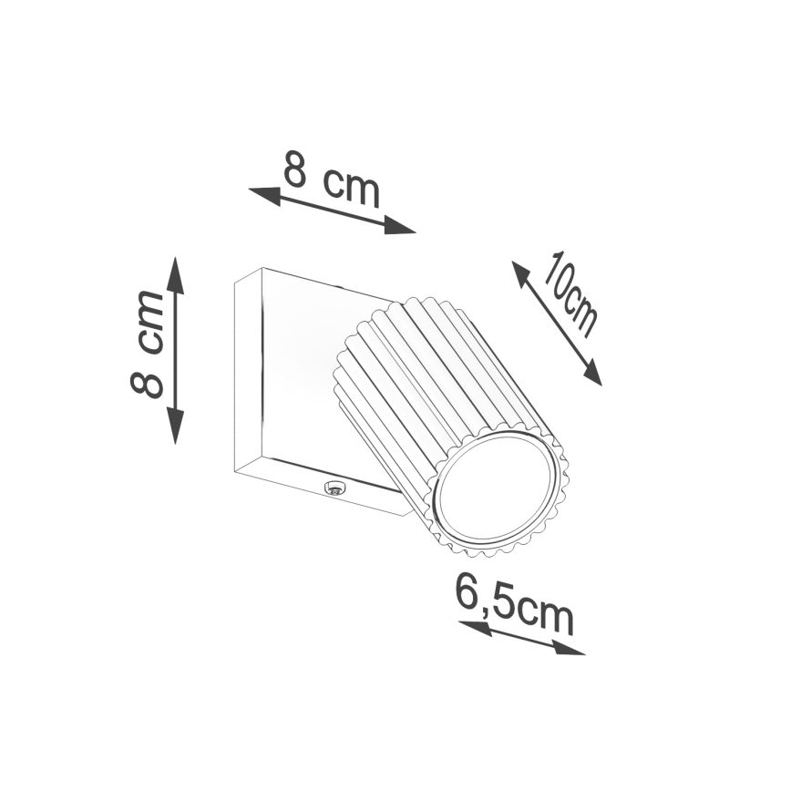 Brilagi - Foco de pared CRESTO 1xGU10/10W/230V color crema