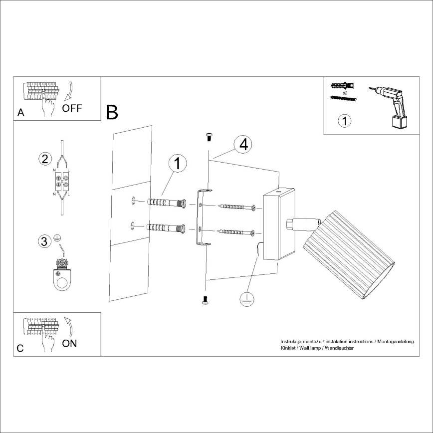 Brilagi - Foco de pared CRESTO 1xGU10/10W/230V color crema