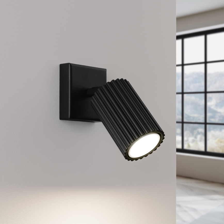 Brilagi - Foco de pared CRESTO 1xGU10/10W/230V negro