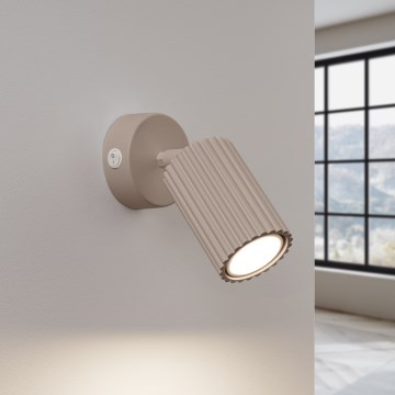 Brilagi - Foco de pared CRESTO 1xGU10/10W/230V taupe