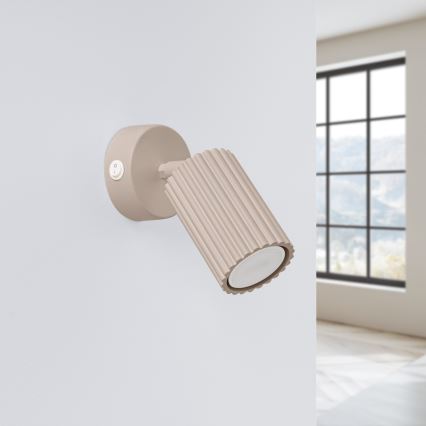 Brilagi - Foco de pared CRESTO 1xGU10/10W/230V taupe