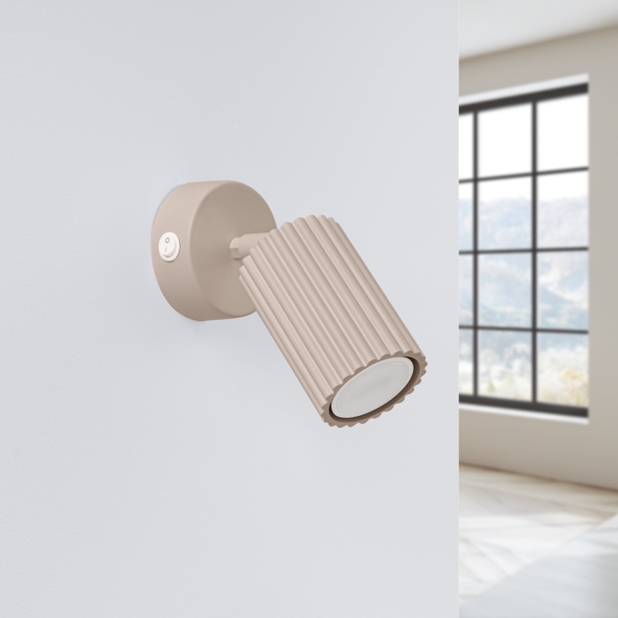 Brilagi - Foco de pared CRESTO 1xGU10/10W/230V taupe